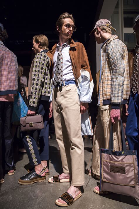 fendi men spring backstage|Fendi men's fashion.